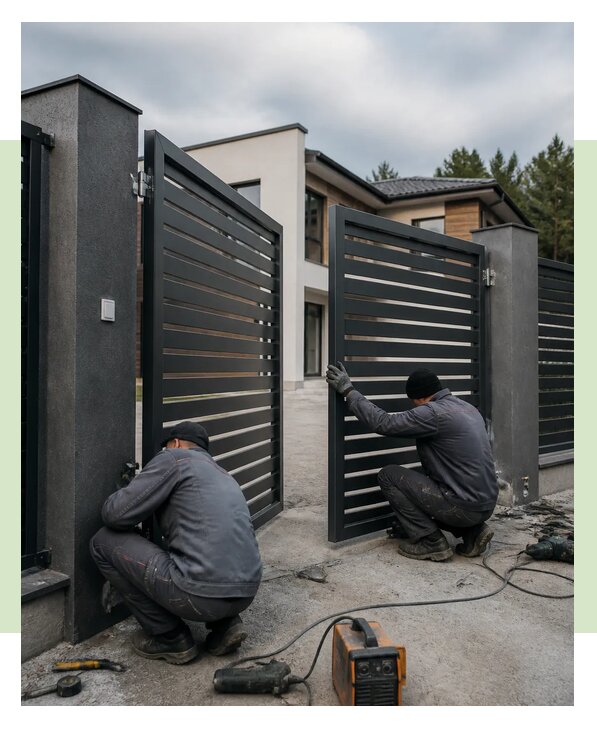 Профессиональная установка распашных ворот в Ростове